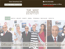 Tablet Screenshot of dentist-of-west-los-angeles.com